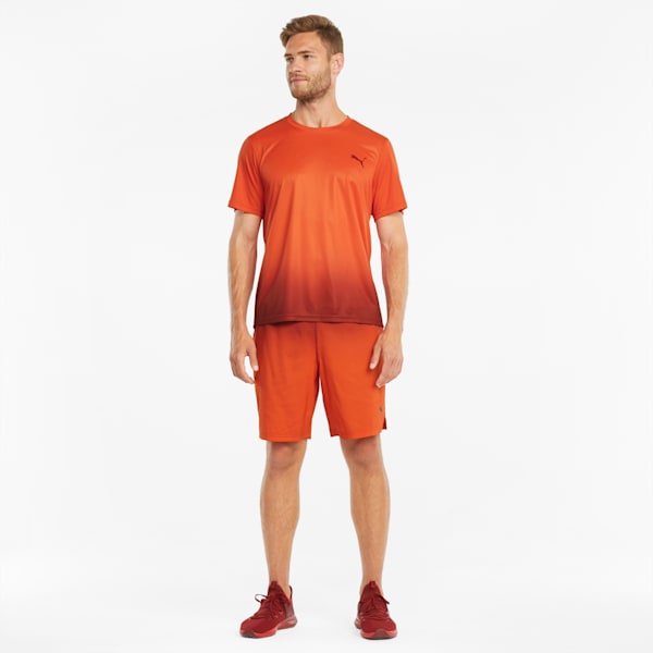 Fade Printed Woven 7" Men's Training Shorts, Intense Red, extralarge